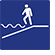 Accessible Icon sloped pool entry
